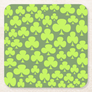 Clover Square Paper Coaster