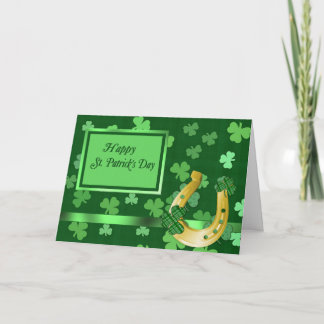 Clover St Patrick Card