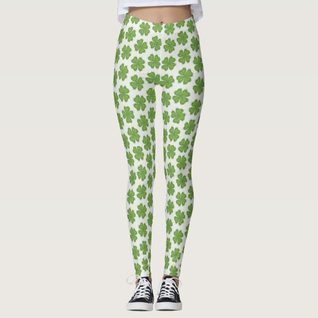 Clover St. Patrick's Leggings (Front)