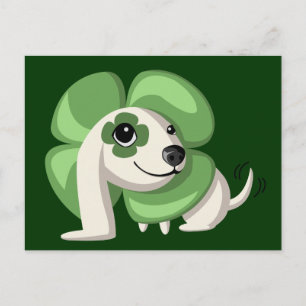 Clover the dog postcard
