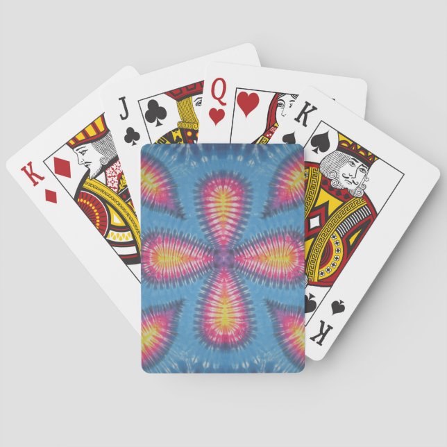Clover Tie Dye Bicycle Playing Cards (Back)