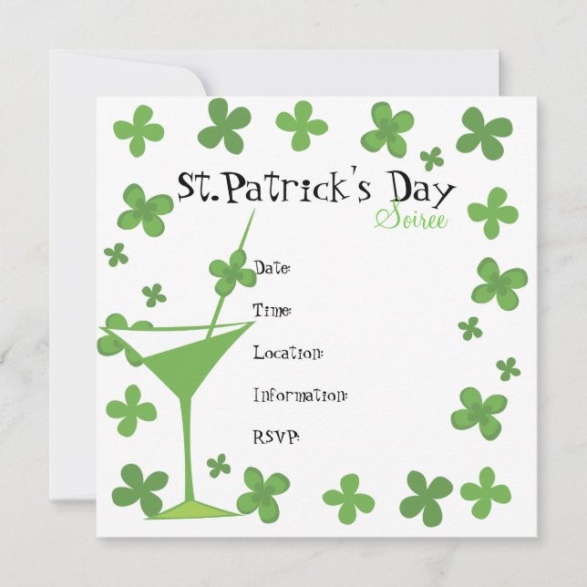 Clover-Tini Invitation (Front)