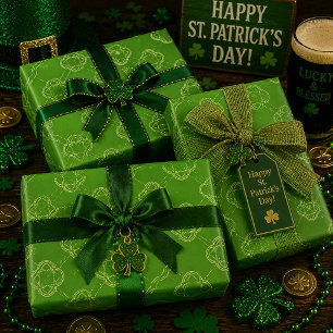 Clover Waltz Wrapping Paper Sheet