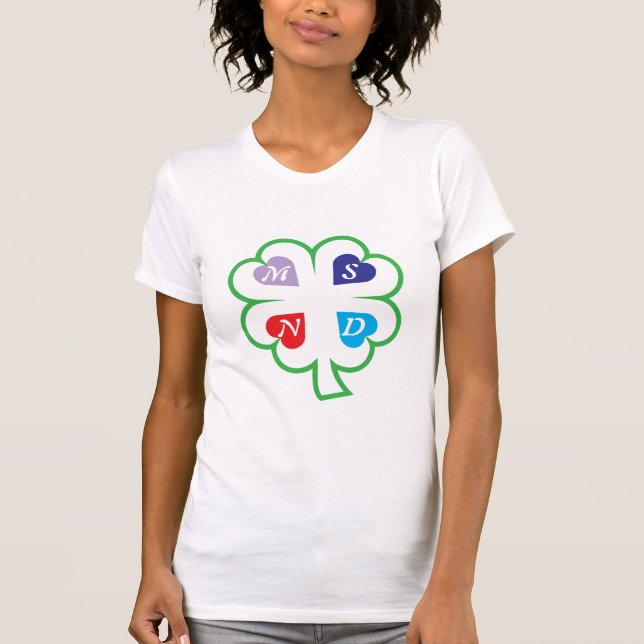 Clover with hearts T-Shirt (Front)