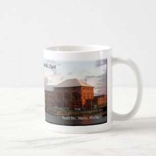 Cloverland Hydro plant from water mug