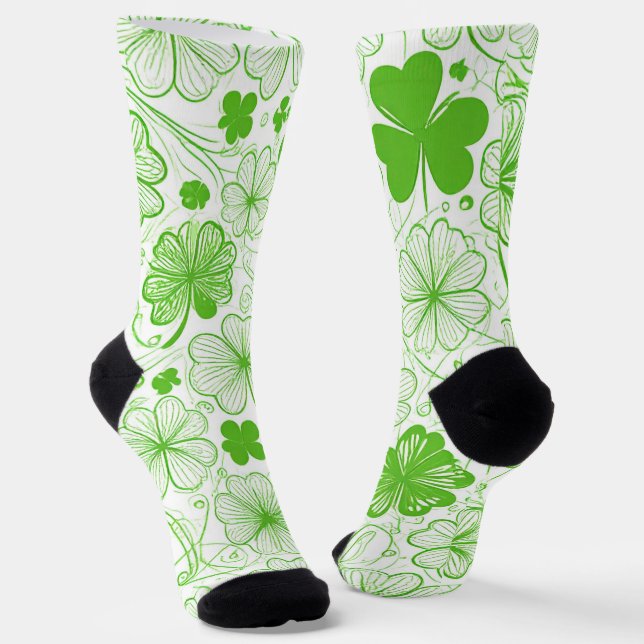 Cloverlight Waltz Socks (Angled)