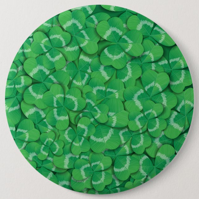 Clovers 6 Cm Round Badge (Front)