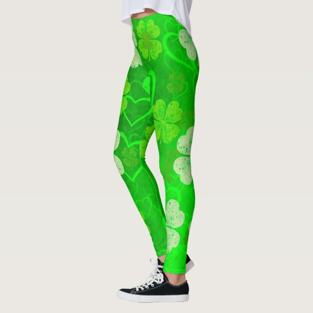 Clovers and Hearts Leggings (Left)
