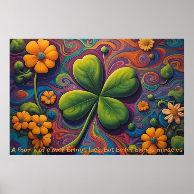 Clover's Charm: A Journey of Luck Poster (Front)
