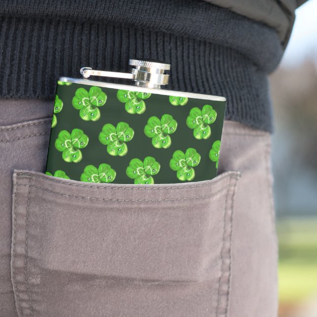 Clovers Flask - Custom Colours (In Situ)