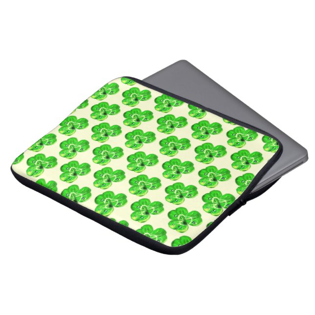 Clovers Laptop Sleeve - Your Colours (Front Top)