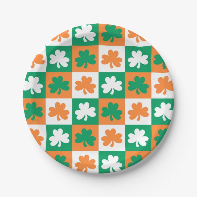 Clovers Paper Plate (Front)
