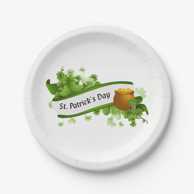 Clovers Paper Plate (Front)