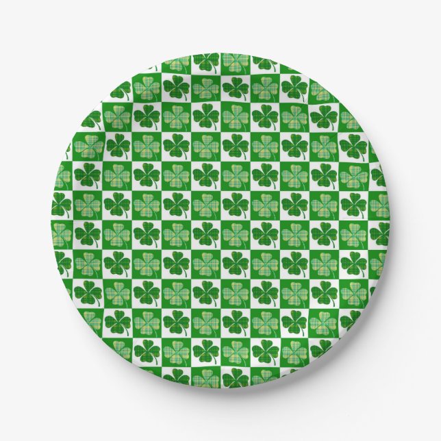 Clovers Paper Plate (Front)