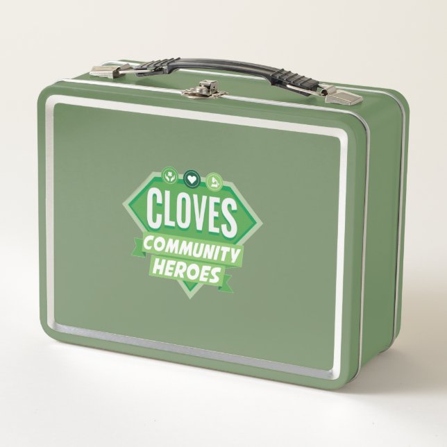 CLOVES Community Heroes Metal Lunchbox (Front)