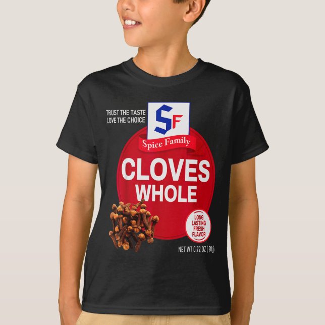 Cloves Whole Halloween Sce Costume Group Matching  T-Shirt (Front)