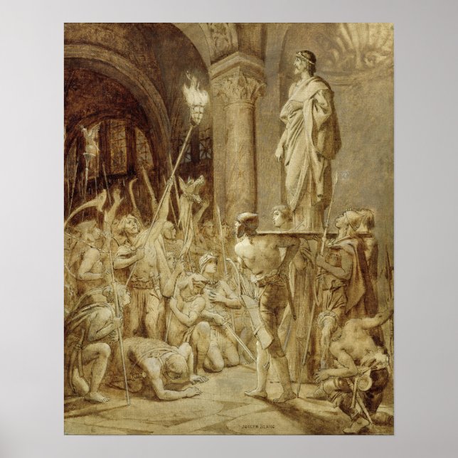 Clovis  Carried on his Shield Poster (Front)