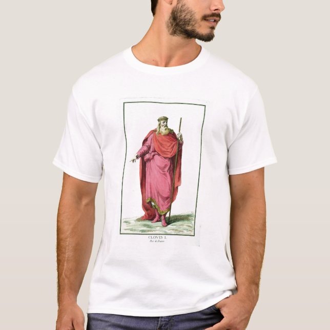 Clovis I (481-511) King of the Salian Franks from T-Shirt (Front)