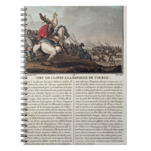Clovis I (c.466-511) at the Battle of Tolbiac, 496 Notebook