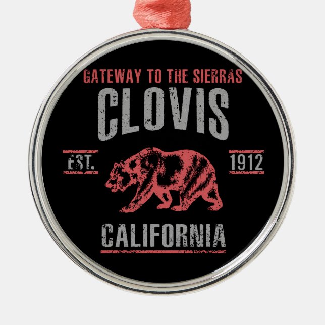 Clovis Metal Tree Decoration (Front)