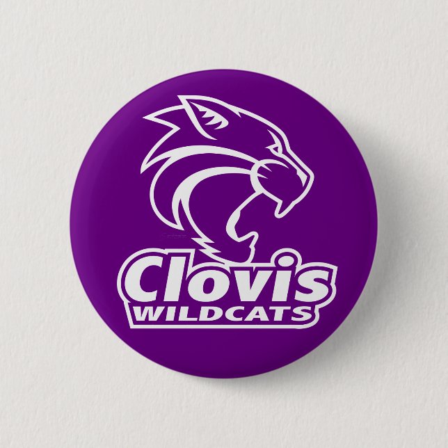 Clovis Wildcats Button (Front)