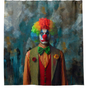 Clown 2 shower curtain