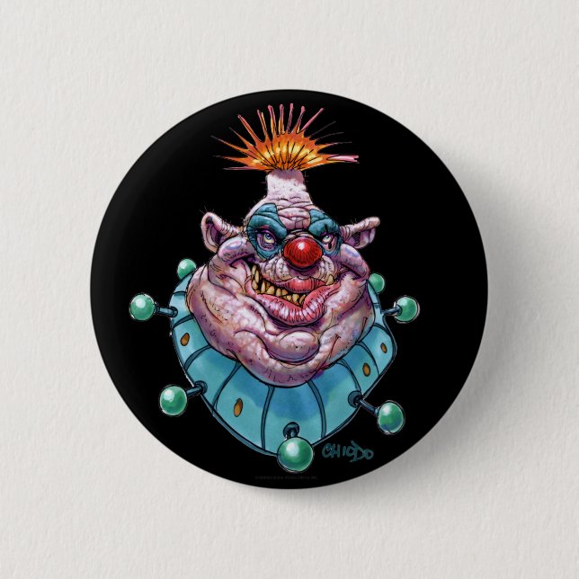 Clown 6 Cm Round Badge (Front)