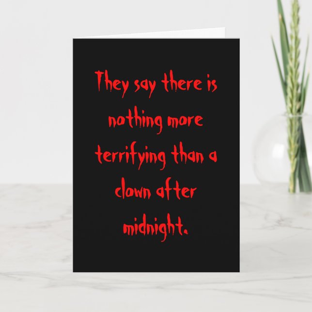 Clown After Midnight Card (Front)