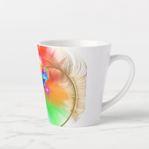 Clown and beautiful colours latte mug