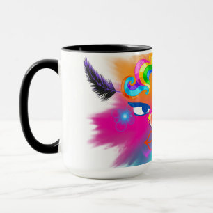 Clown and beautiful colours mug