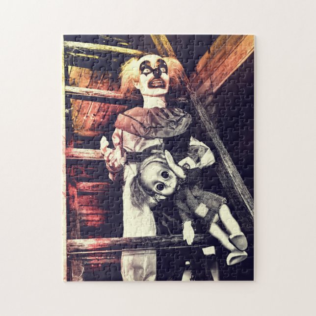 Clown and Creepy Doll Jigsaw Puzzle (Vertical)