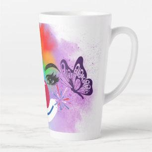 Clown and Make-up  Latte Mug