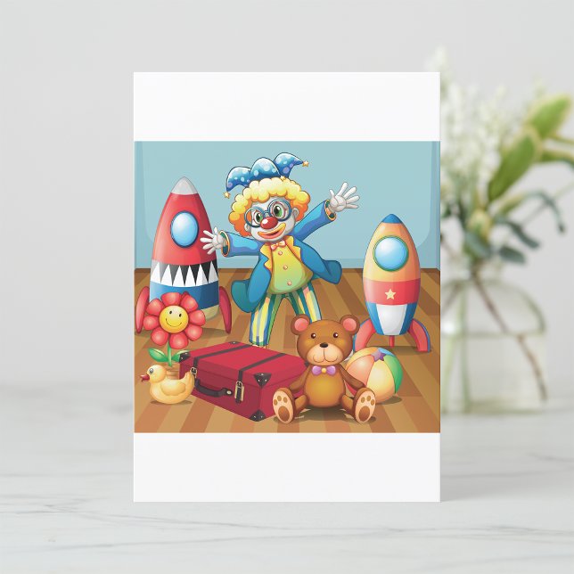 Clown And Toys Invitations (Creator Uploaded)