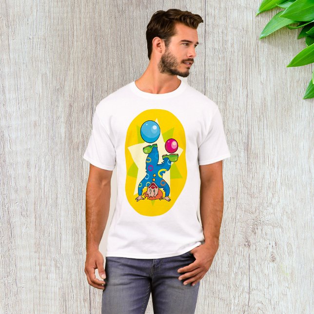 Clown Balancing Balls Fun Circus T-Shirt (Creator Uploaded)
