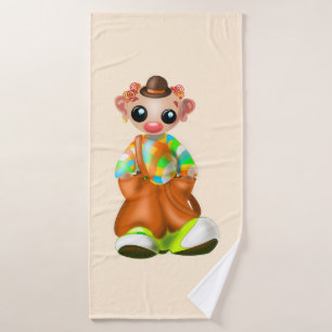 Clown Bath Towels for Kids