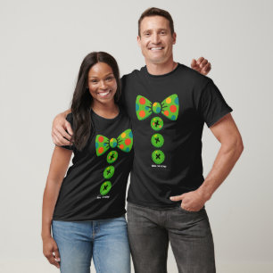 Clown Big Bow Tie Halloween Costume Design Funny T-Shirt