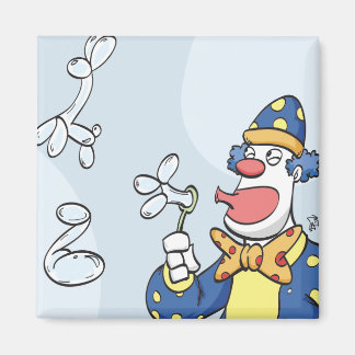 Clown Blowing Bubbles Magnet
