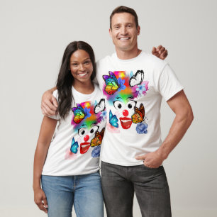 Clown,butterfly and pastel colours T-Shirt