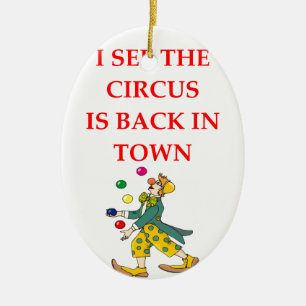 clown ceramic tree decoration