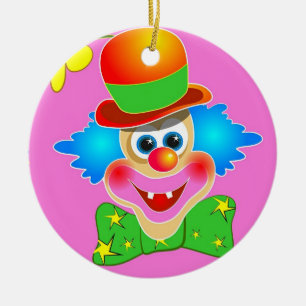 Clown Ceramic Tree Decoration