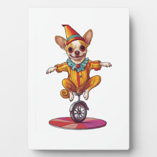 Clown Chihuahua � Funny Circus Dog Plaque