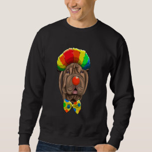 Clown Chinese Shar-Pei Circus Dog Sweatshirt