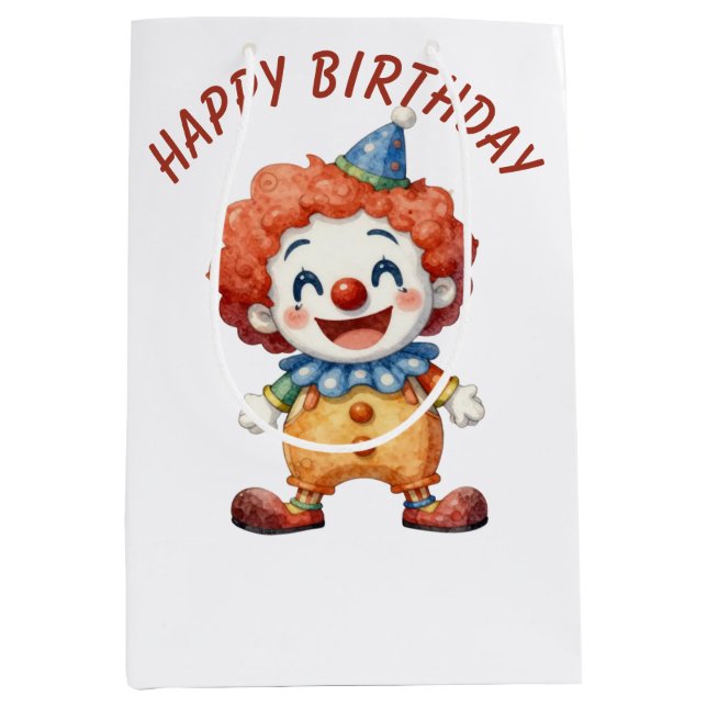 Clown Circus Humour Medium Gift Bag (Front)