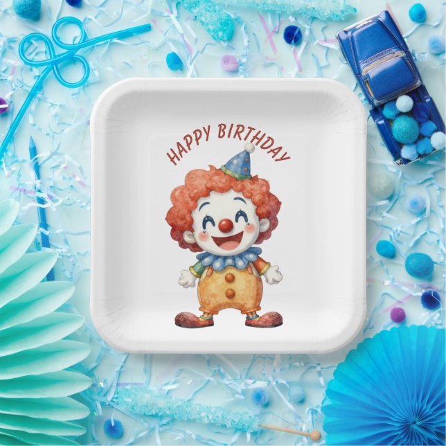 Clown Circus Humour Paper Plate (Party)
