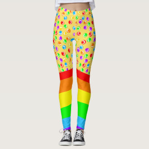 Clown Core and Rainbow Leggings