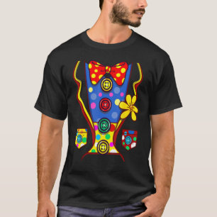 Clown Costume for Kids Men Women Halloween Outfit T-Shirt