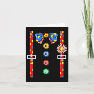 Clown Costume Halloween  Card