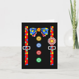 Clown Costume Halloween  Card