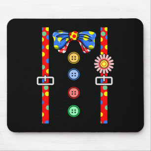 Clown Costume Halloween Mouse Pad