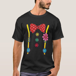 Clown Costume Halloween Vintage Girls Boys Women M T-Shirt